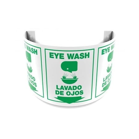 Accuform BILINGUAL 180D PROJECTION SIGN EYE SBPSJ349 SBPSJ349